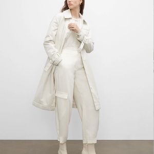 Washed Padded Trench Coat - Brand New - NEVER WORN - KHAKI (ASK FOR COLOR PICS)